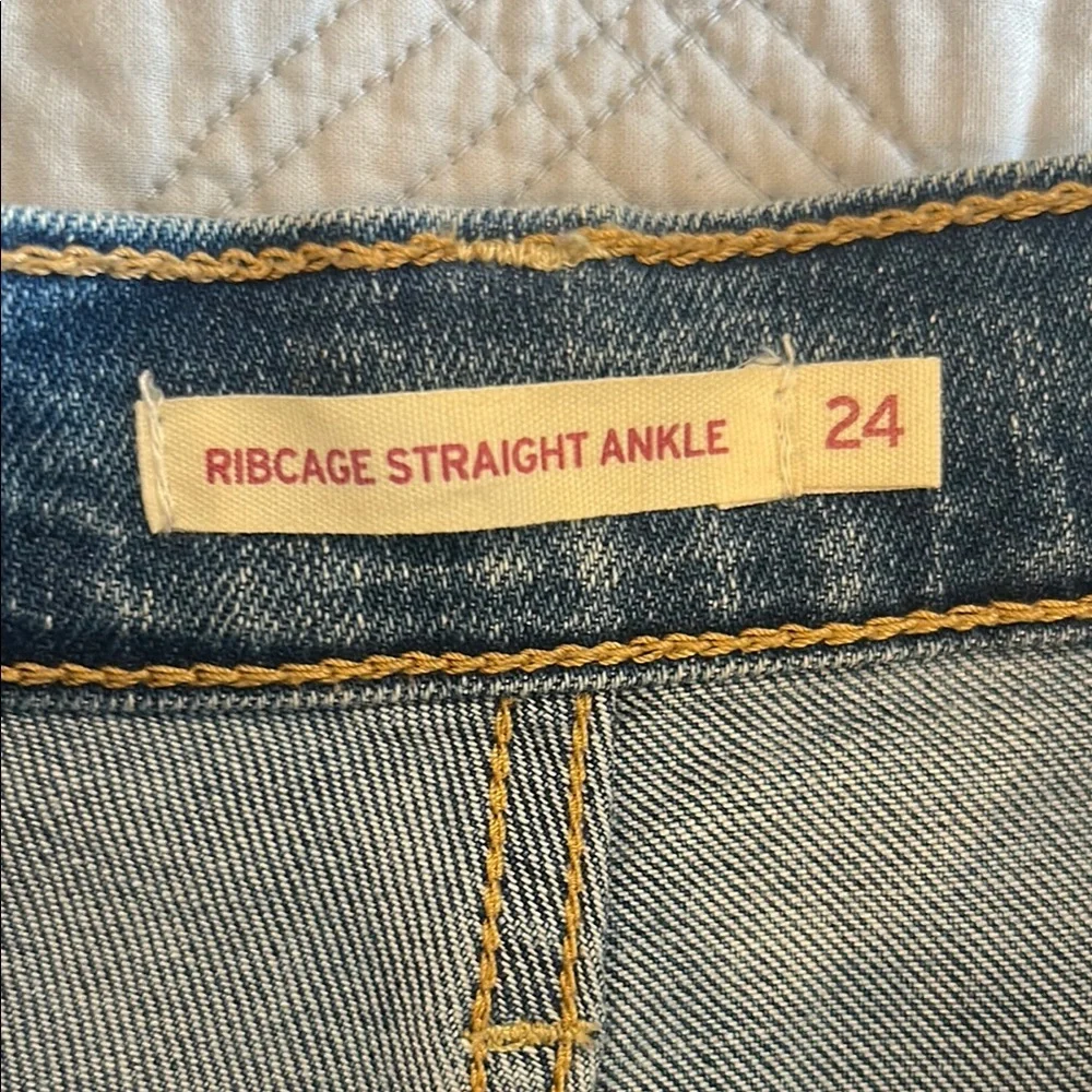 Levi’s rib cage straight size 24 ankle Classic Blue Women's Jeans - Picture 2 of 6